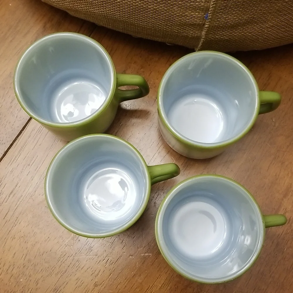Anchor Hocking Fire-King Ware Cups set of 4 - Picture 6 of 12